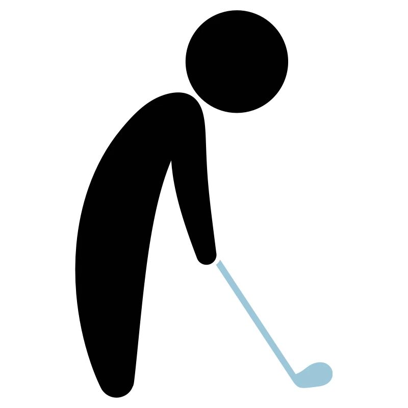 Un golfeur sur le tee