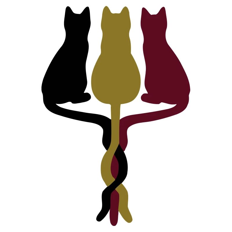 3 cats vector