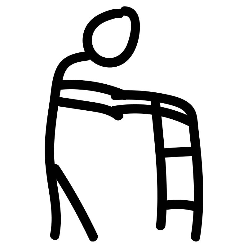 Pensioner walking aid
