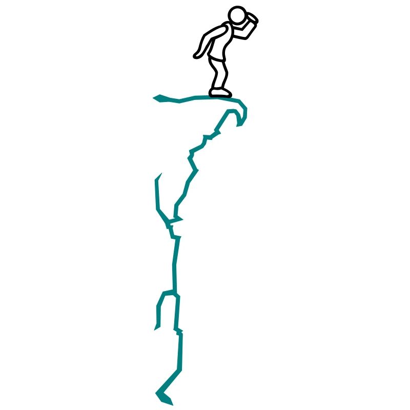 Cliff - 2 Color Vector