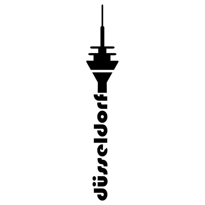 TV tower Dusseldorf font