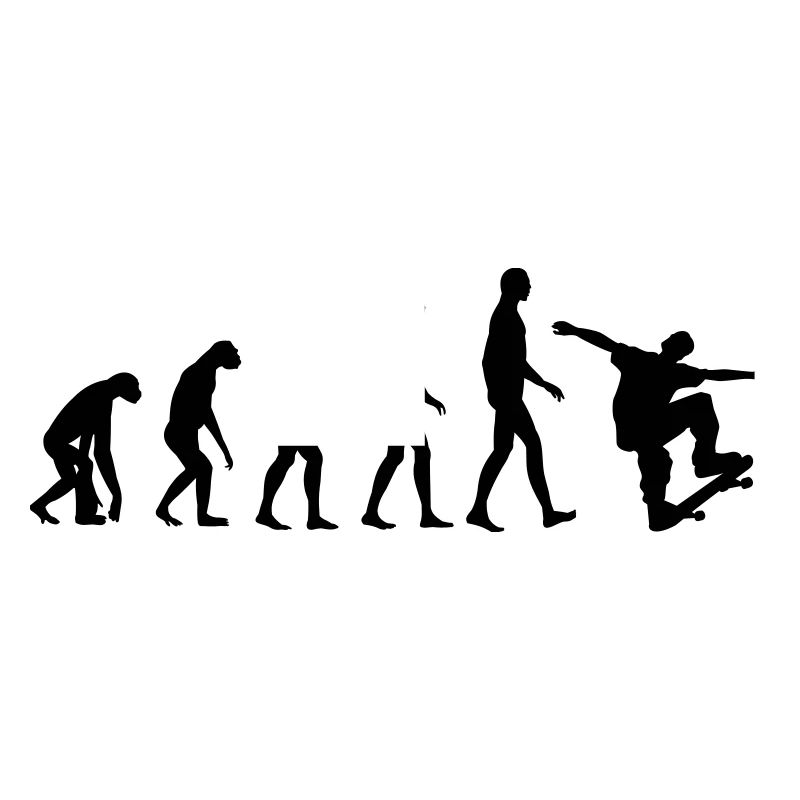 Skater Evolution - Skateboard - Skating - Geschenk