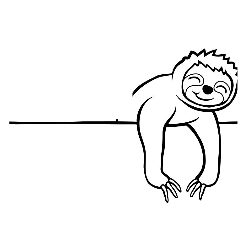 Comic Sloth Wall