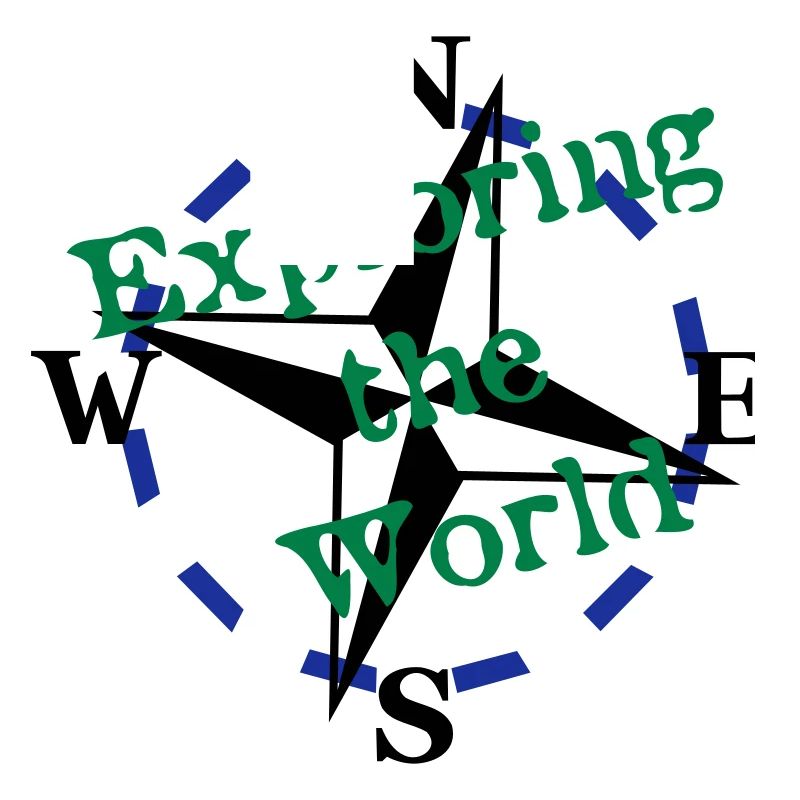 Compass - Exploring the World - 3 Color Vector