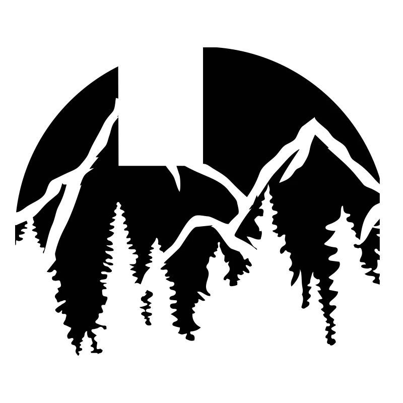 Nadelbäume Berge Sonne