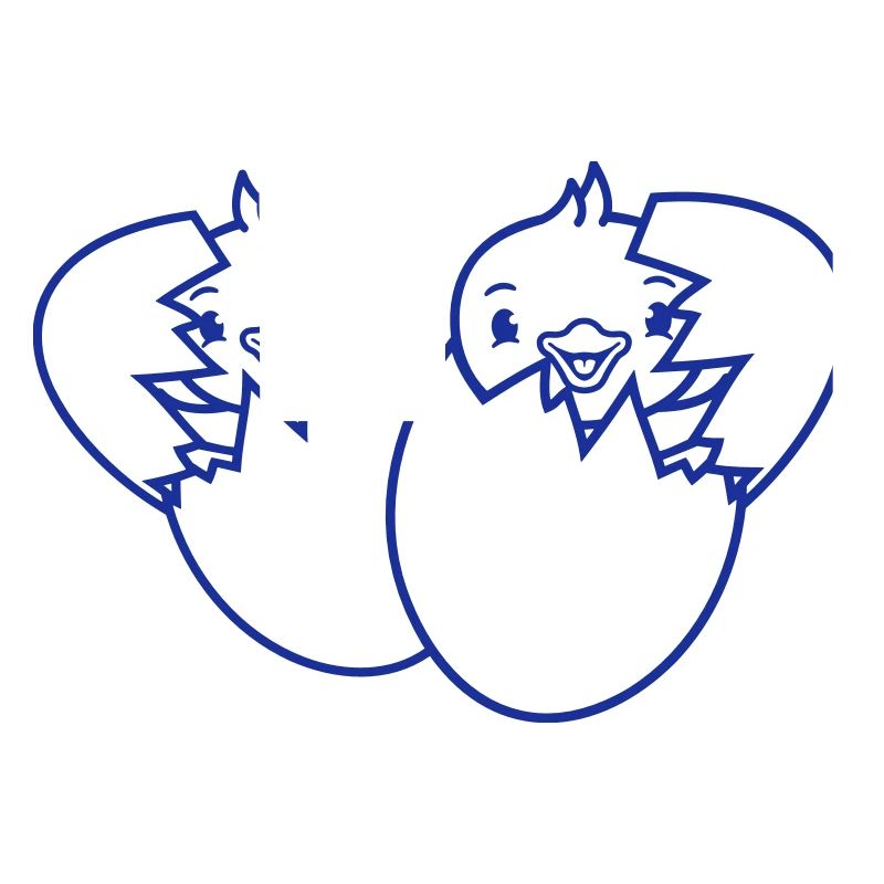 2 Birds Two Chicks Egg Hatch Born Eggshell