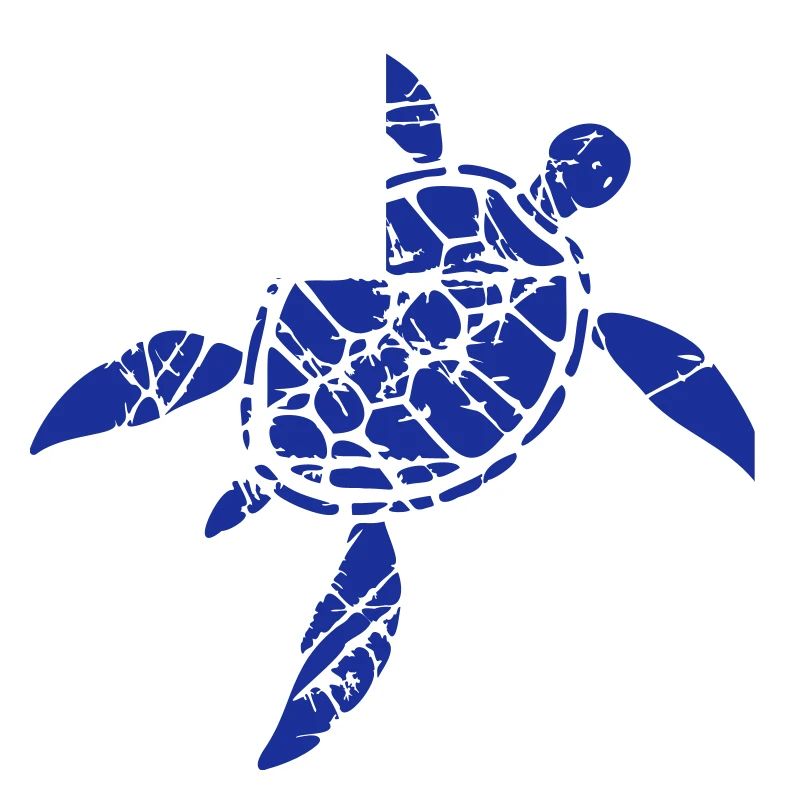 Turtle Pattern Cracks Scratches Vintage Retro