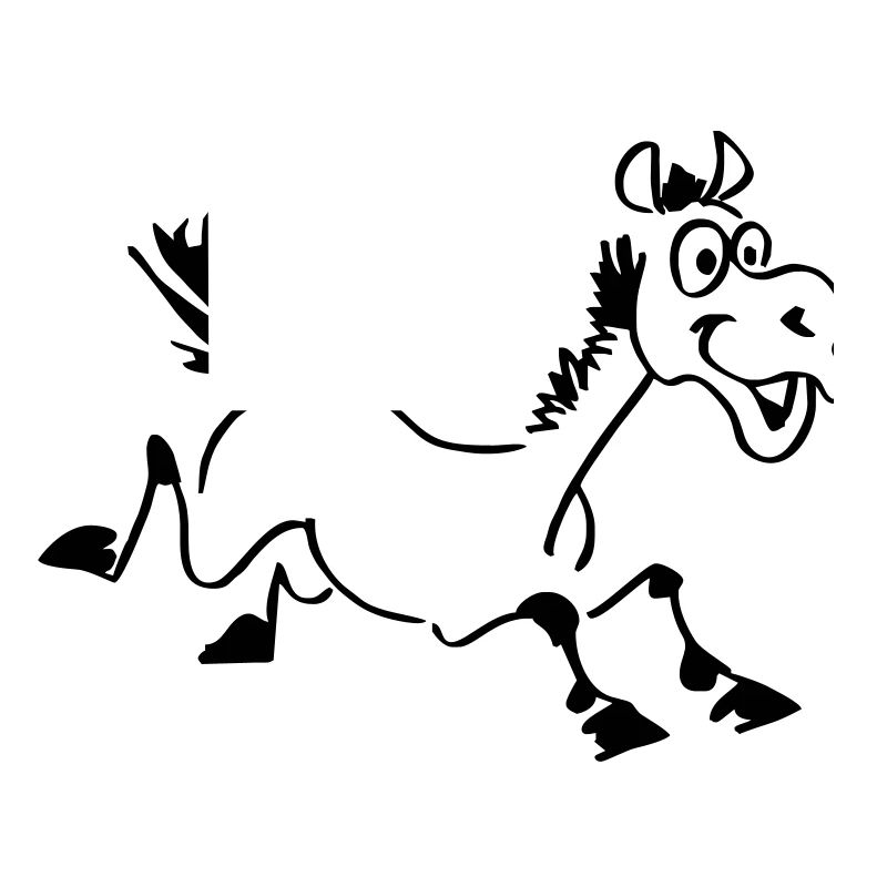 lustiges Pferd