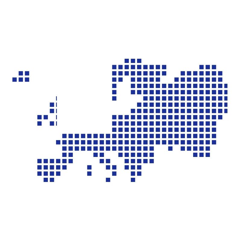 Europe pixel map