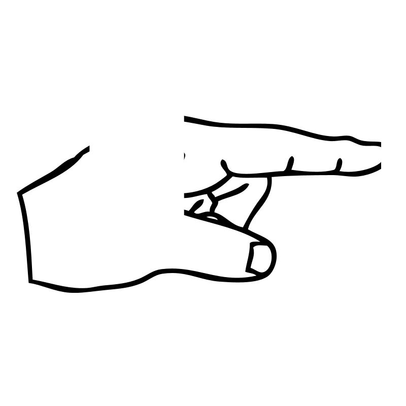 index finger hand finger tip