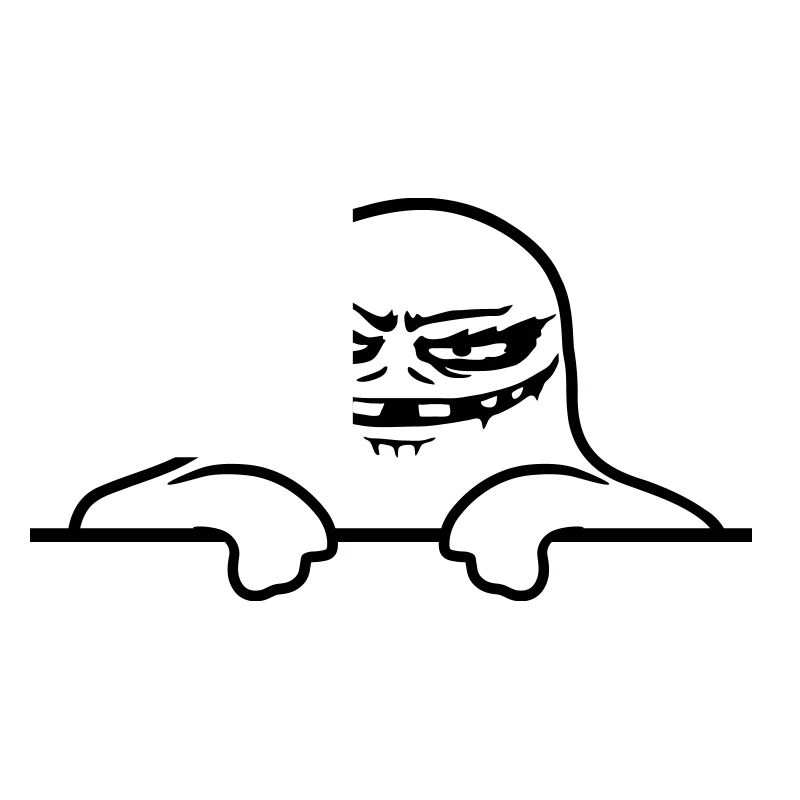 Geist Comic Mauer Monster