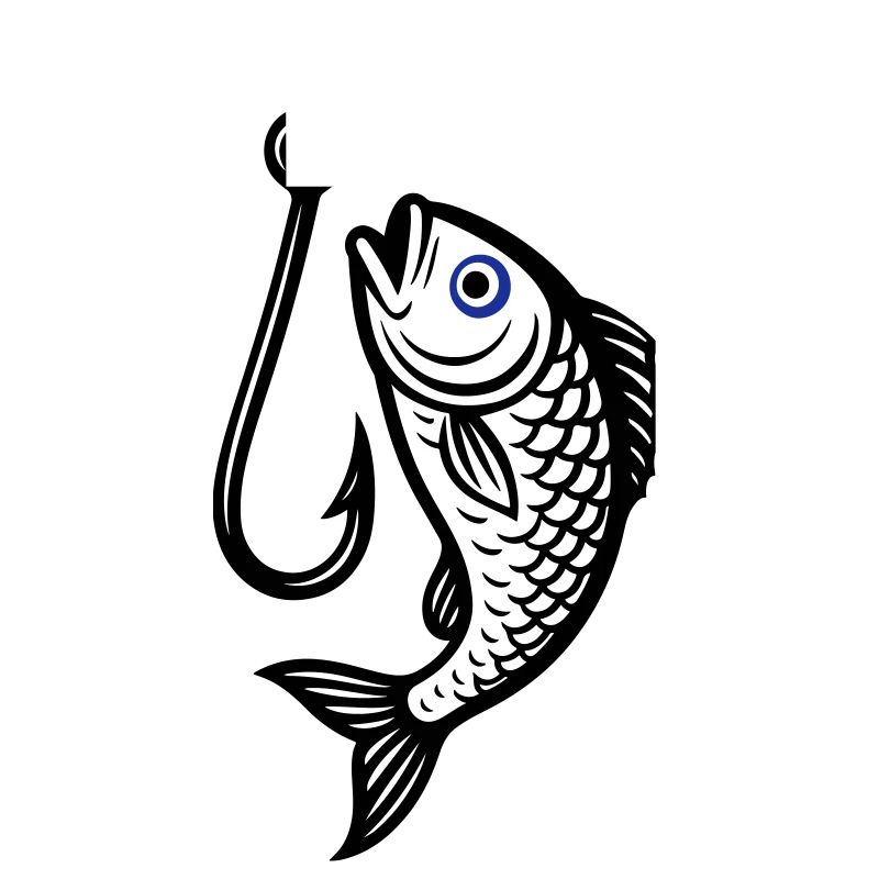 Hameçon Icône de poisson