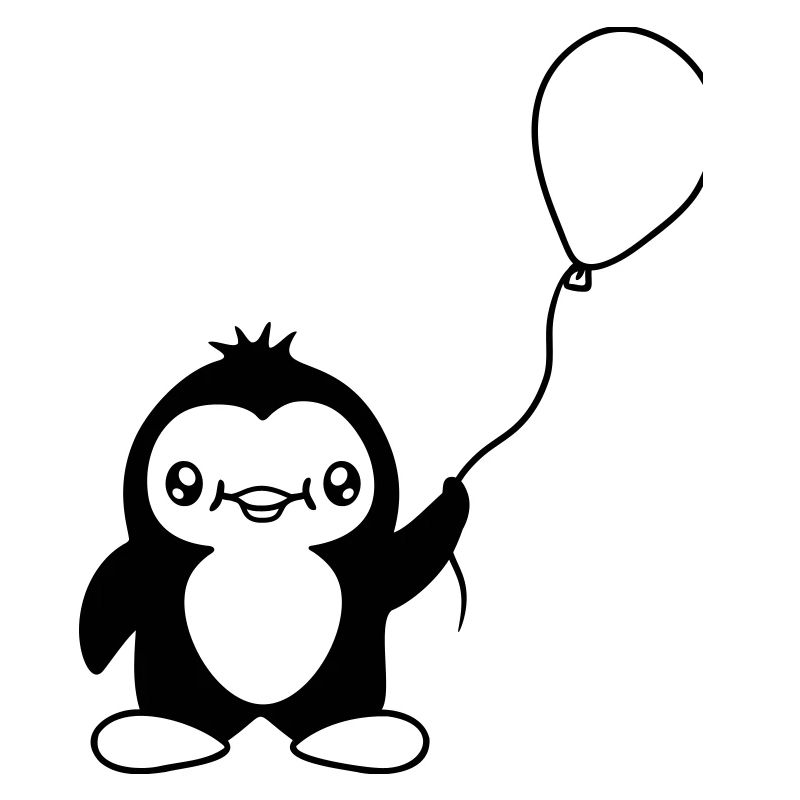 Penguin Child Balloon