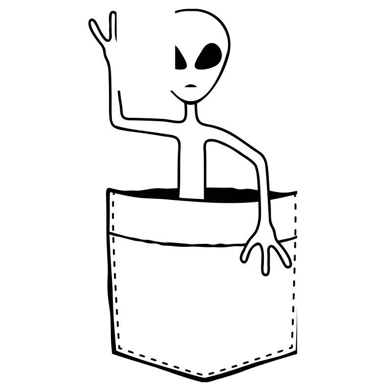 Bag Alien waves friendly