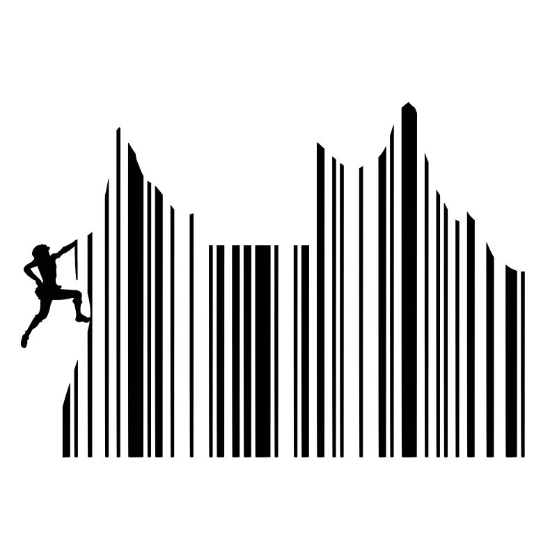 Climbing Climbing Barcode Freeclimbing 1c