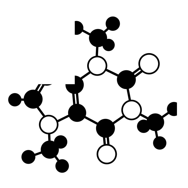 Koffein - Molekül - 1c