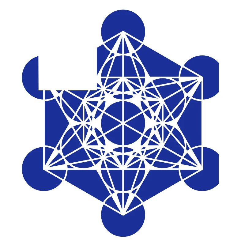 Metatrons Cube - Vector - Platonic Solids /