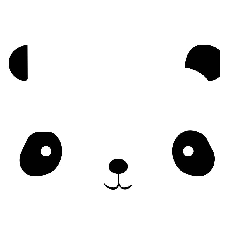 visage de panda