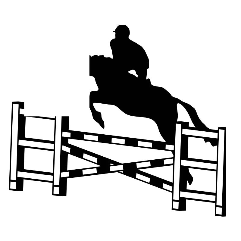 Pferd springend Hindernisses_c1