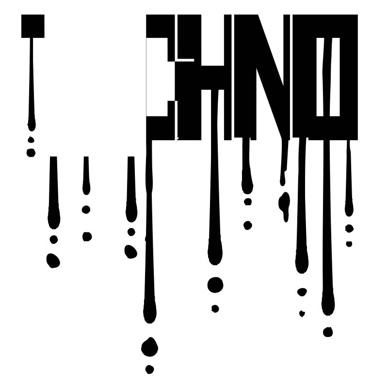 Gouttes de techno graffiti