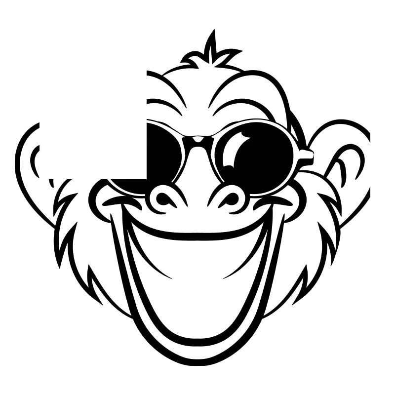 monkey laugh face
