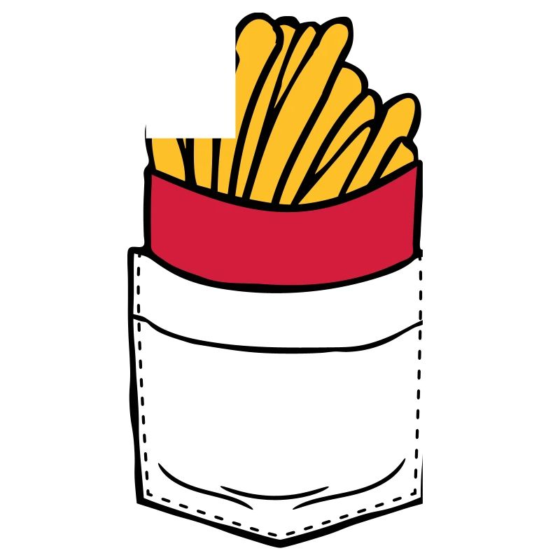 Breast pocket French fries