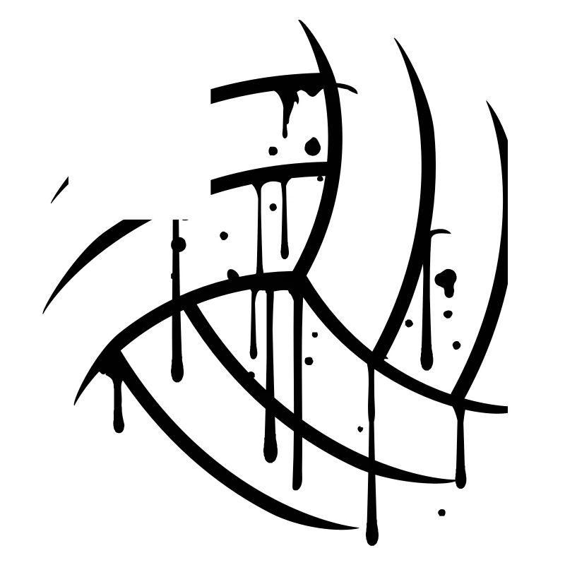 semicircle round text pattern scratch old cracks v