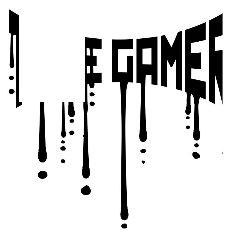 drop true gamer graffiti gamble text logo nerd