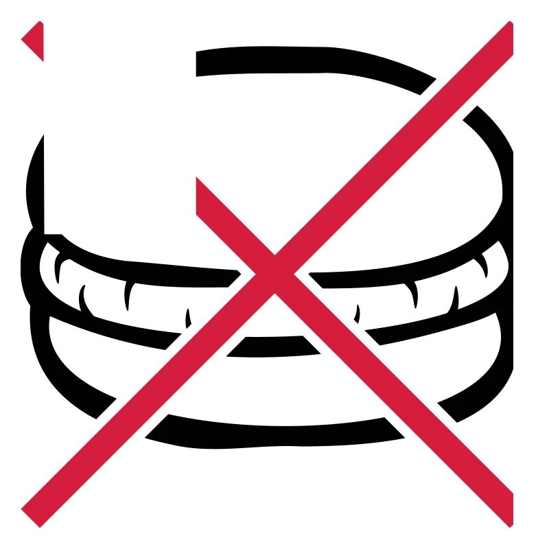 Forbidden to eat burgers