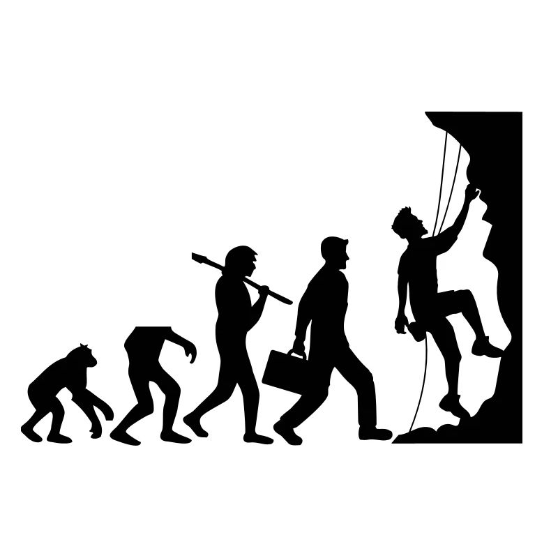 évolution évolution née raide paroi monte