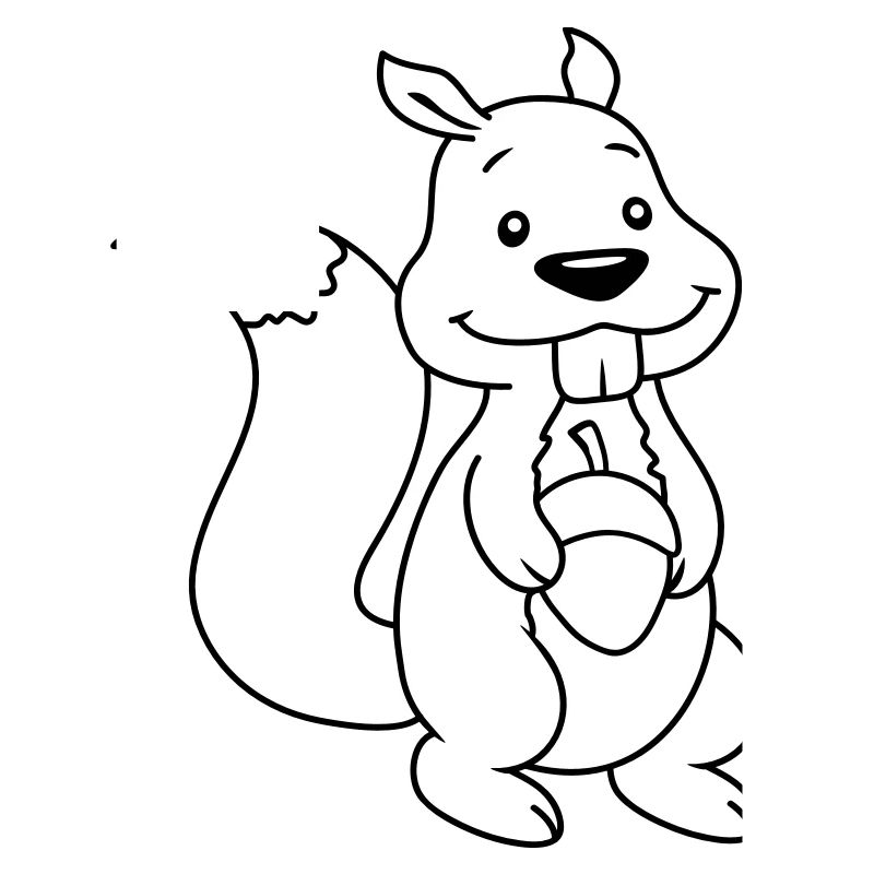 Nuss Comic Eichhörnchen