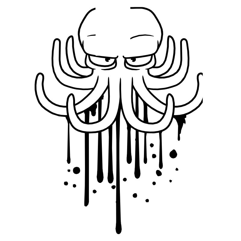 color graffiti ink drops spray boeser octopus