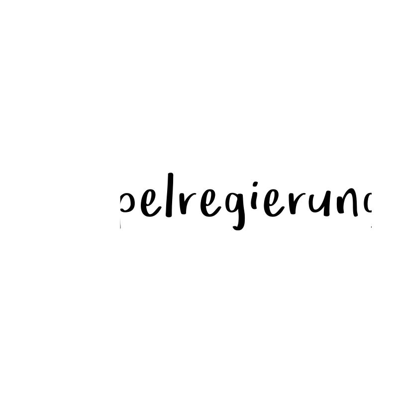 Hampelregierung Logo Text Selfmade