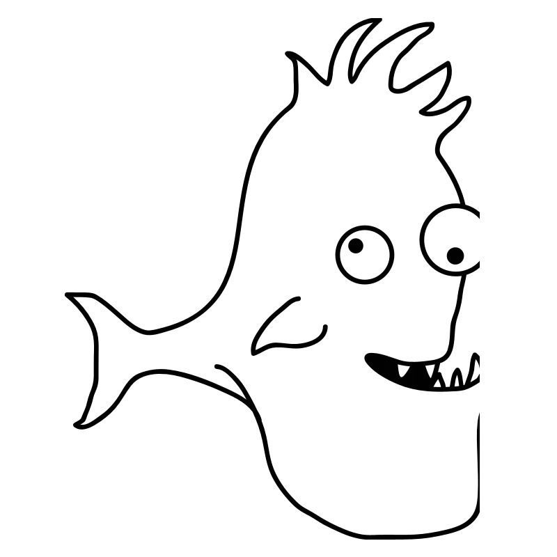 Stupid Crazy Comic Fish