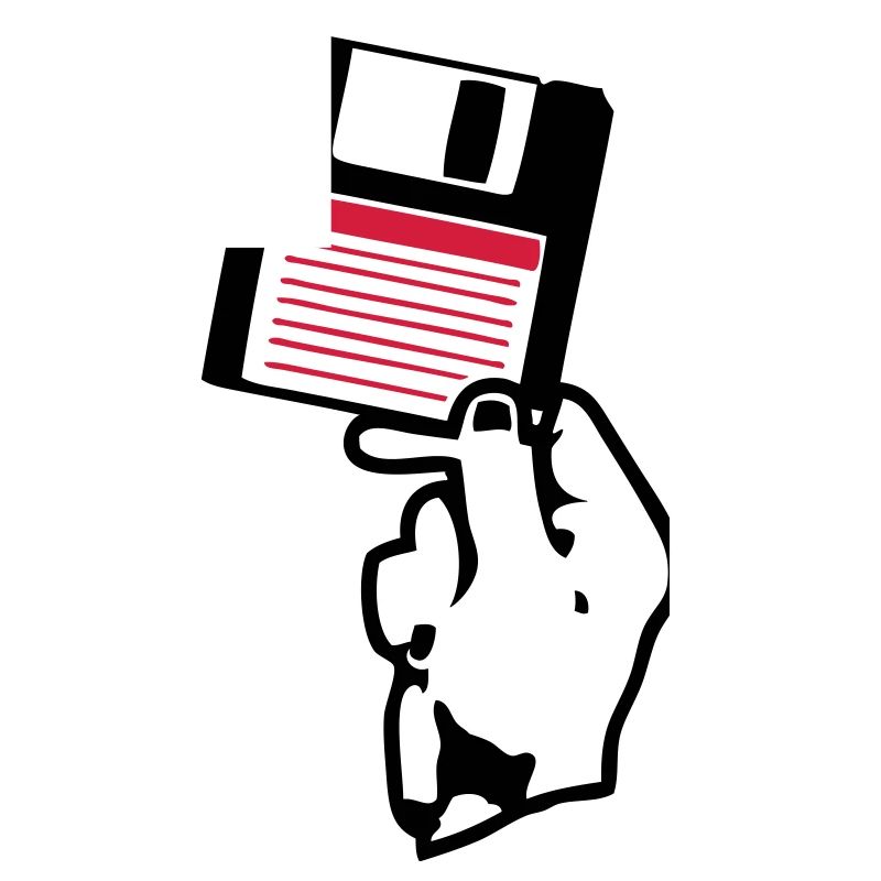 floppy disk scheibe disco hand hand