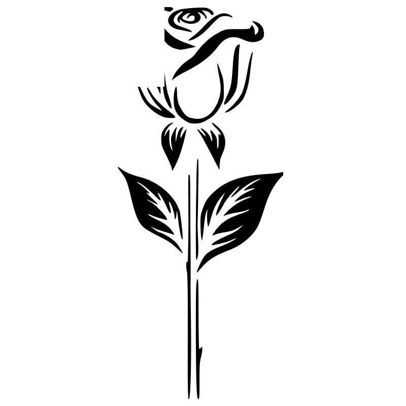 Conception simple d’un logo rose