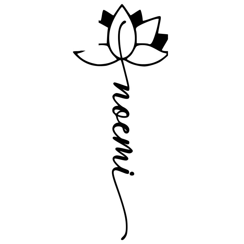 Noemi Name Blumenschrift