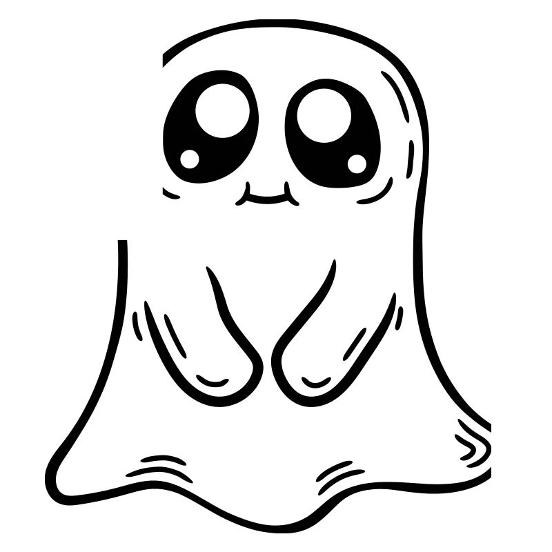 Comic kleiner süßer Geist