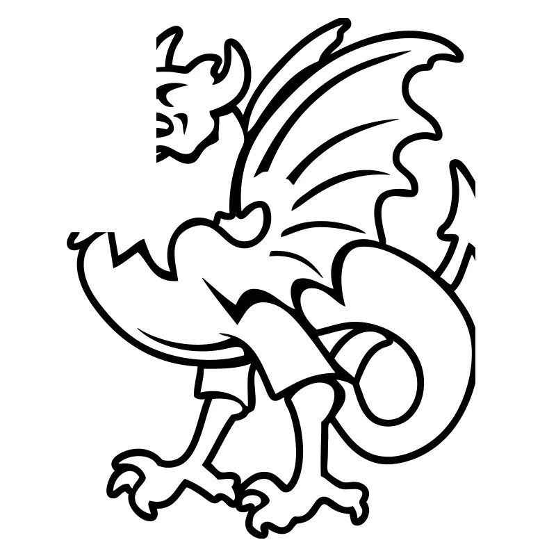 fantasy creature griffin drawing Bornholm
