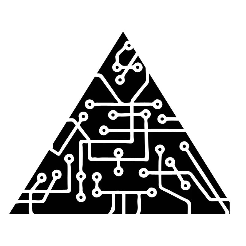 triangular shape microchip technology cool design