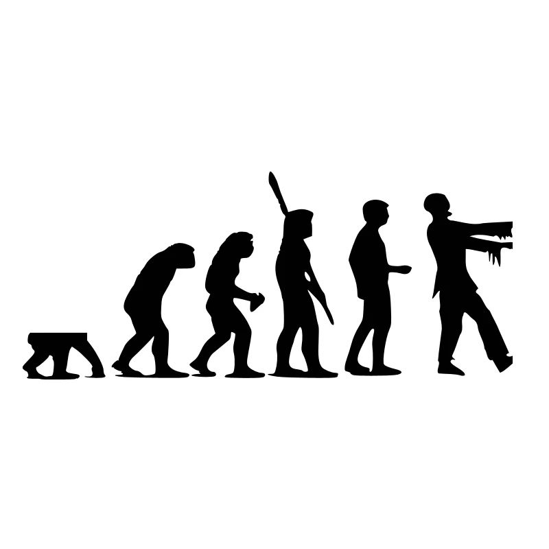 Zombie Evolution (monochrome)