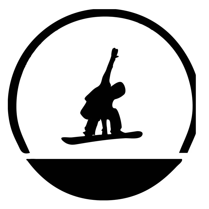 Emblème de snowboarder