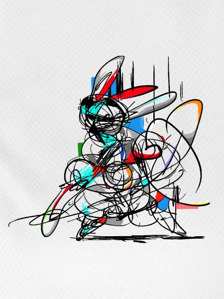 Easter Bunny/ Abstract