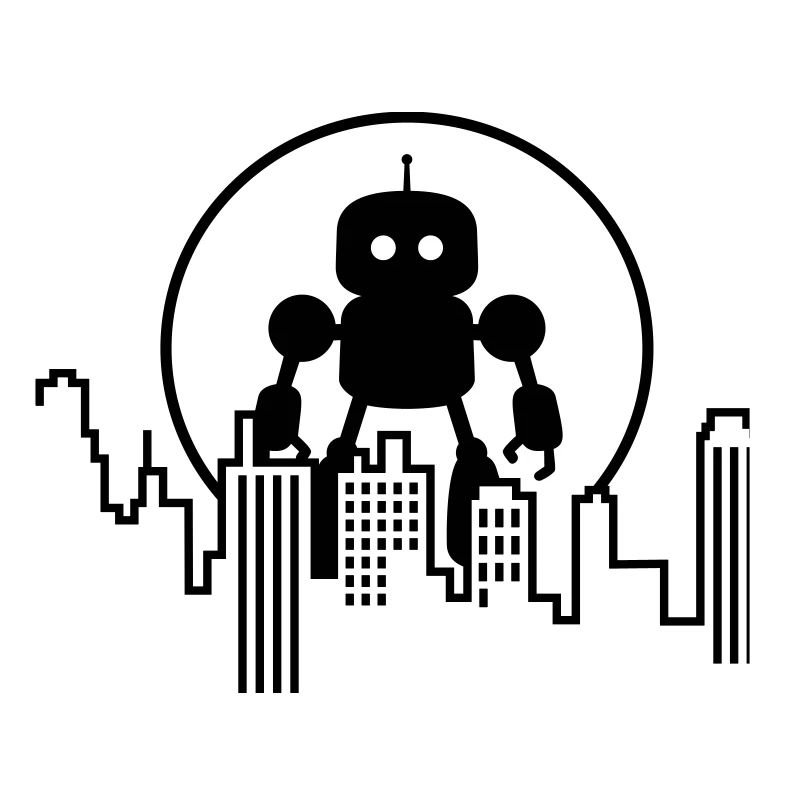 Futuristische Robot Skyline – Android