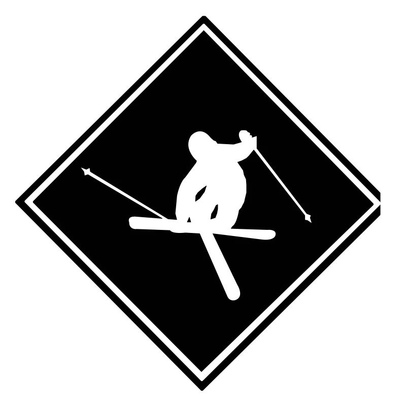 Ski Schild