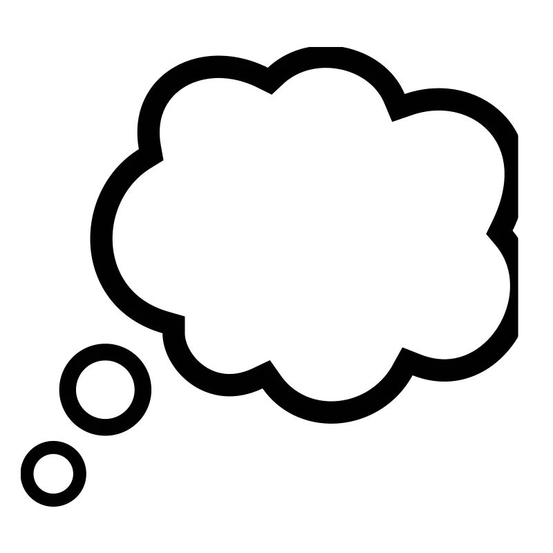 Thinking Bubble Comic Pensée Bulle Bulle Pensées