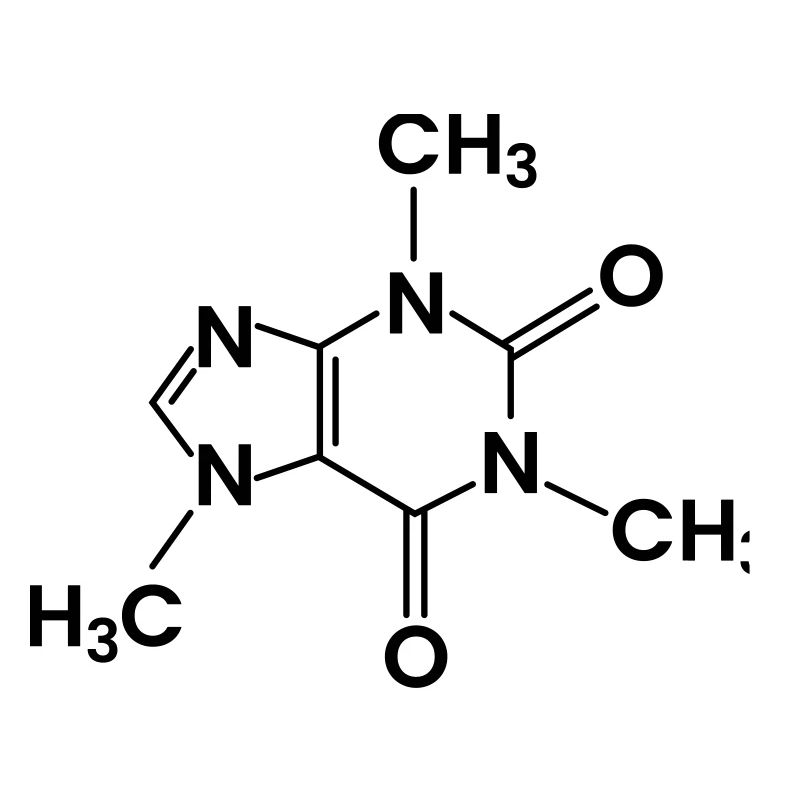 Coffee Chemical Structure Caffeine