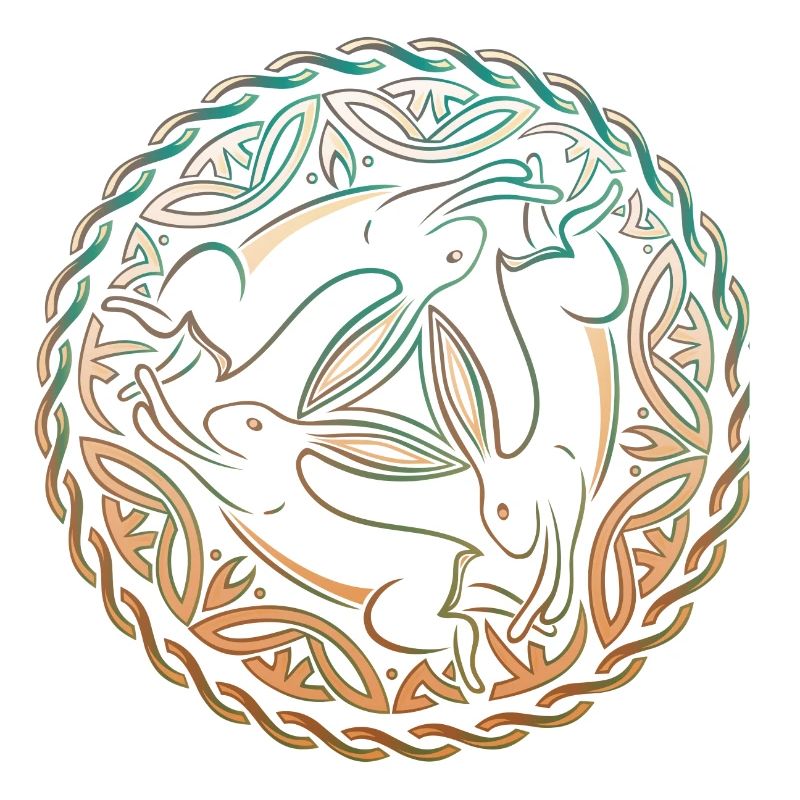 Three Rabbits Three Picture Easter