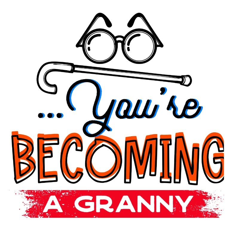 Brille Sehschwäche Großmutter Statement Oma