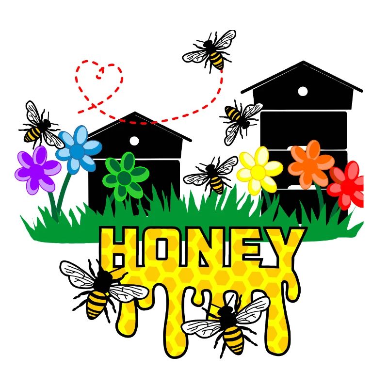 Honiggewächshäuser oder Bienenstöcke mit Bienen